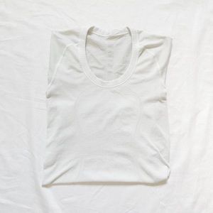 lululemon white workout short sleeve top🥥